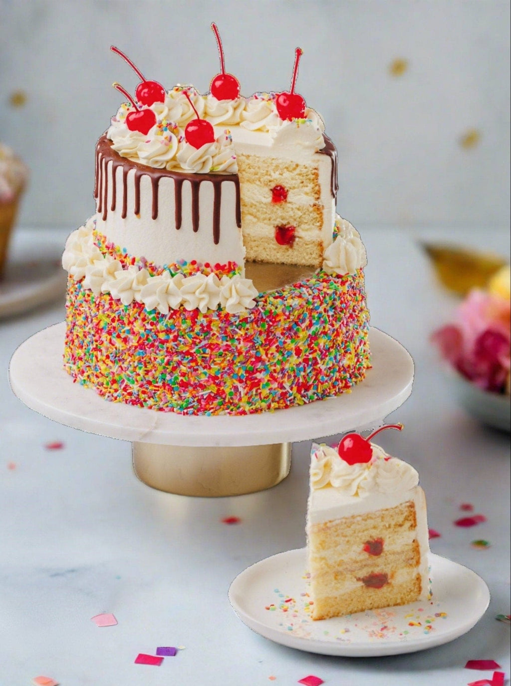 Patisserie Valerie's handmade Ice Cream Sundae Cake cake delivery 