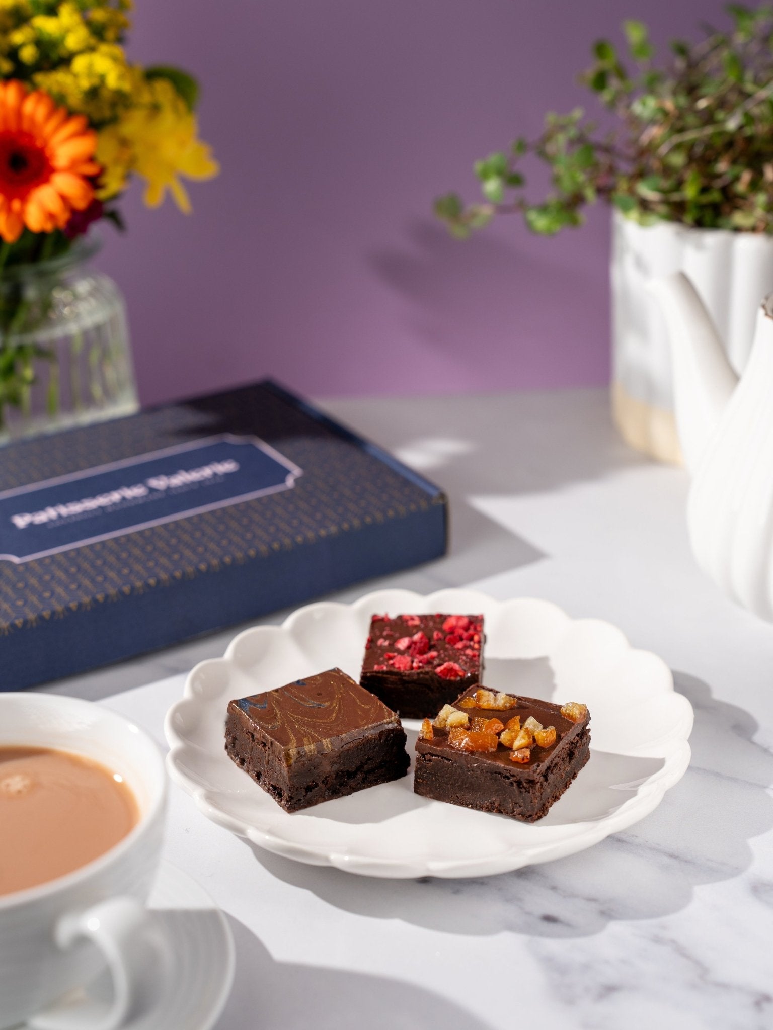 Patisserie Valerie's handmade Kind Bakes Brownie Box - Vegan Friendly cake delivery 