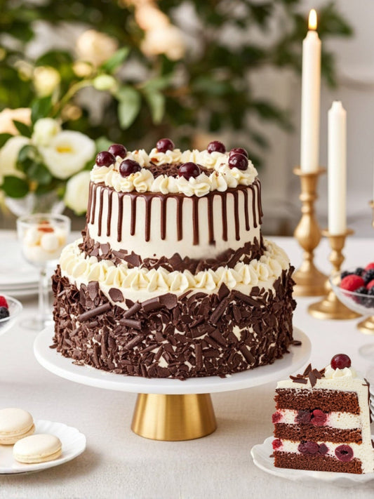 Luxury Black Forest Gateau with Kirsch – Centenary Edition Celebration Cake