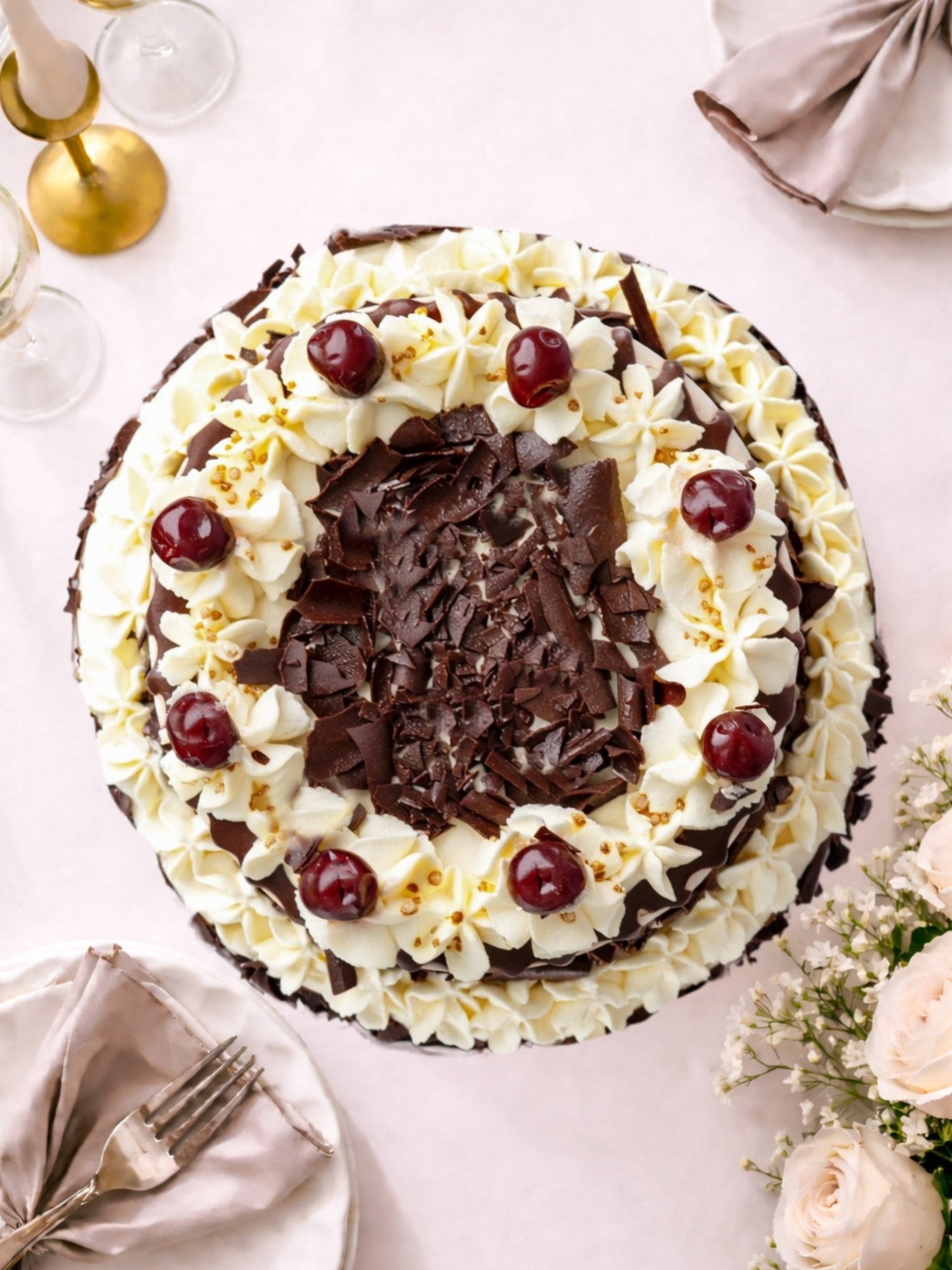 Luxury Black Forest Gateau with Kirsch – Centenary Edition Celebration Cake - Patisserie Valerie