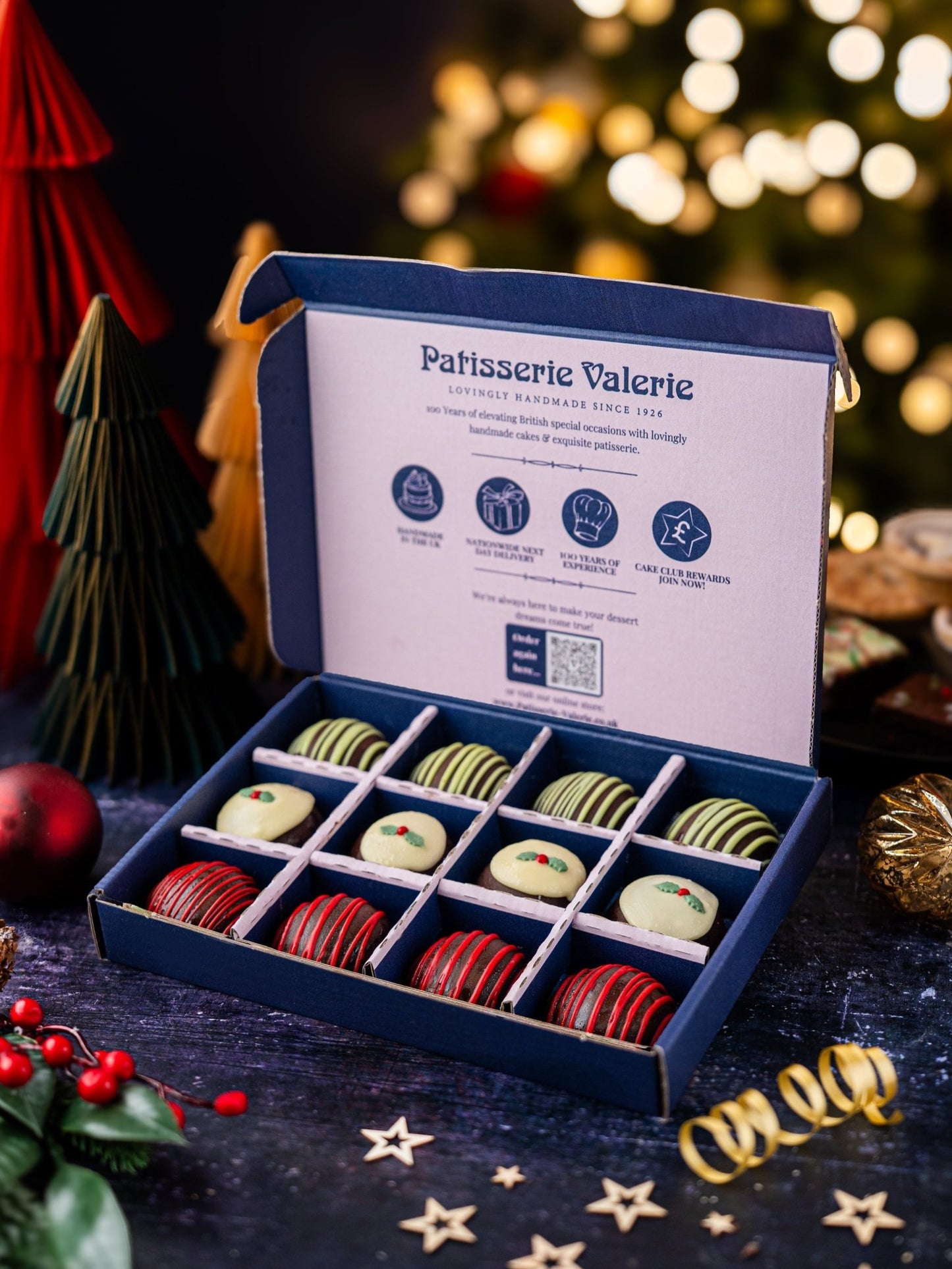 Luxury Christmas Cake Bites - Patisserie Valerie