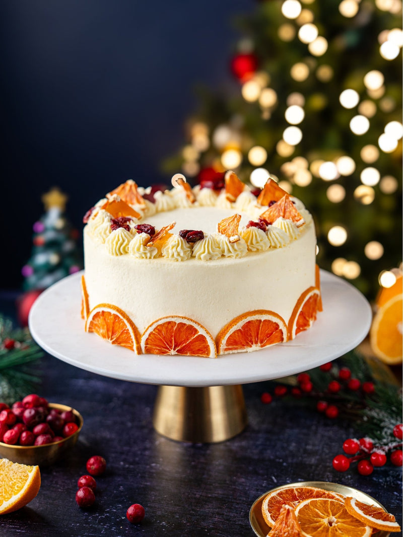 Luxury Clementine & Cranberry Celebration Cake - Patisserie Valerie