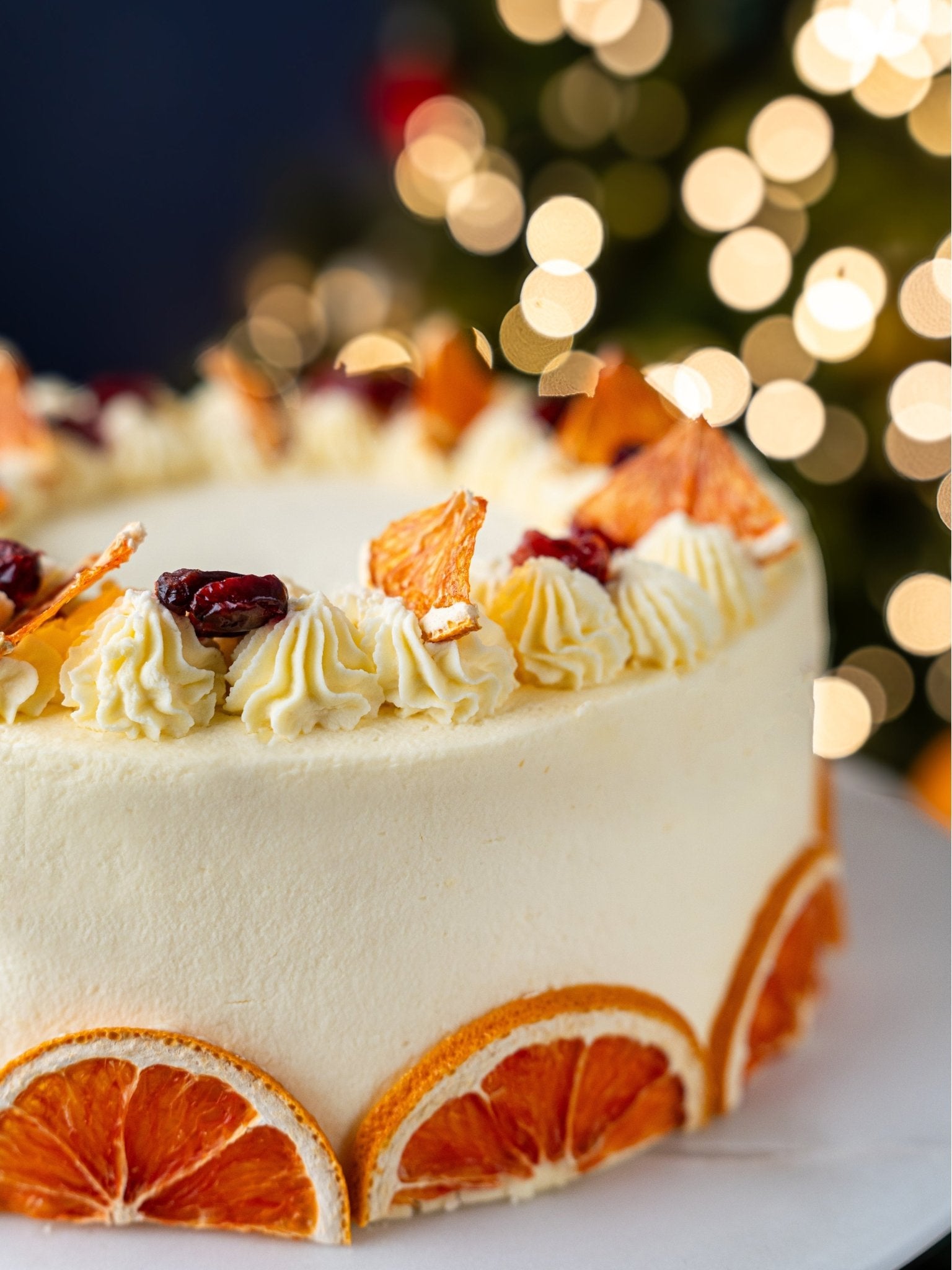Luxury Clementine & Cranberry Celebration Cake - Patisserie Valerie