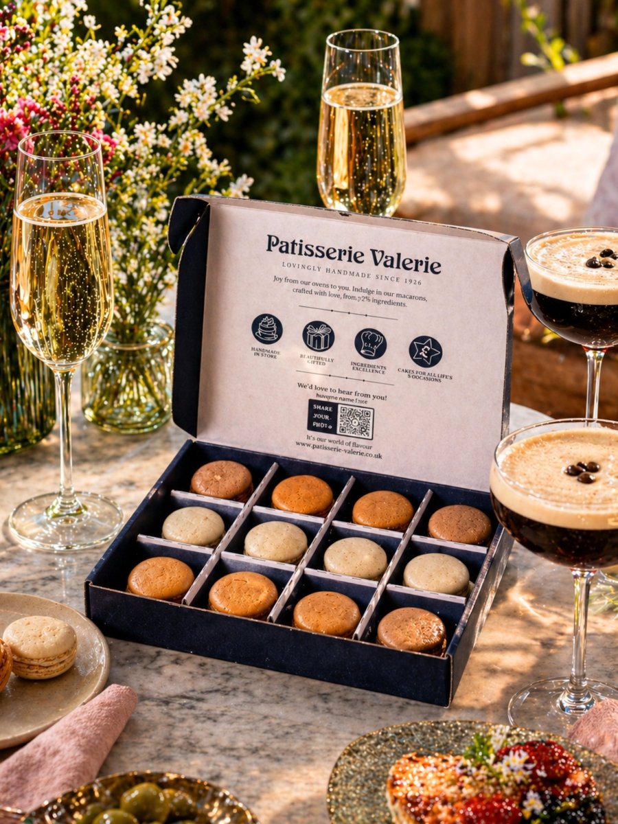 Luxury Cocktail Macaron Gift Box - Patisserie Valerie