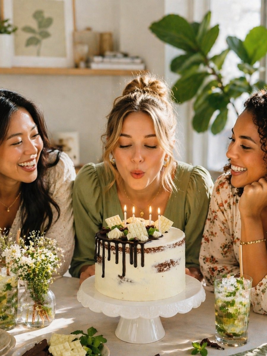 Mint Choc Chip Cake - Patisserie Valerie