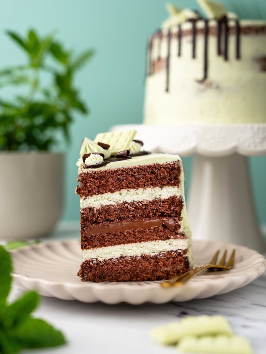 Mint Choc Chip Cake - Patisserie Valerie