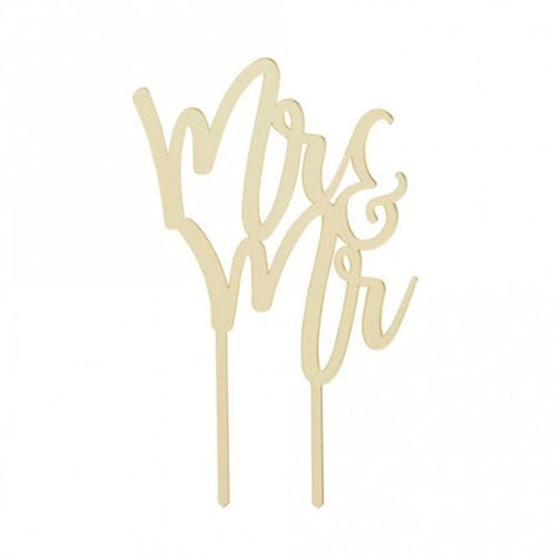 "Mr & Mr" Cake Topper