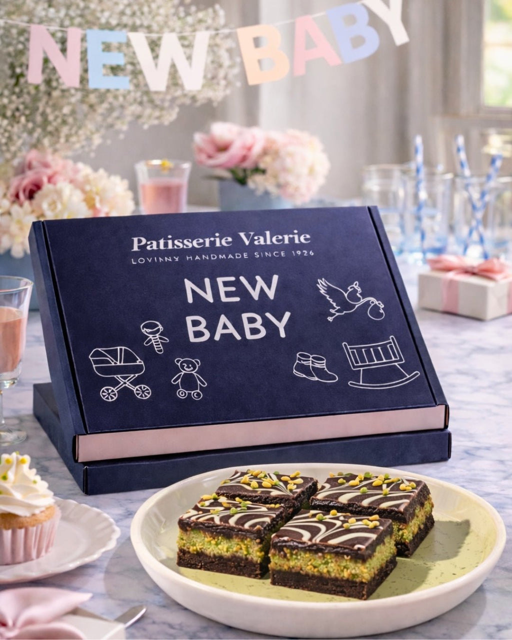 New Baby Dubai - Style Brownie Gift Box - Patisserie Valerie