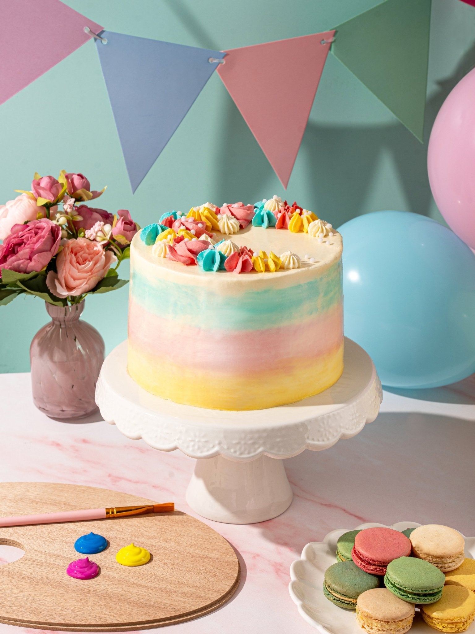 Patisserie Valerie's handmade Pastel Dream Celebration Cake cake delivery 
