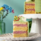Patisserie Valerie's handmade Pistachio and Raspberry Delight Cake cake delivery 