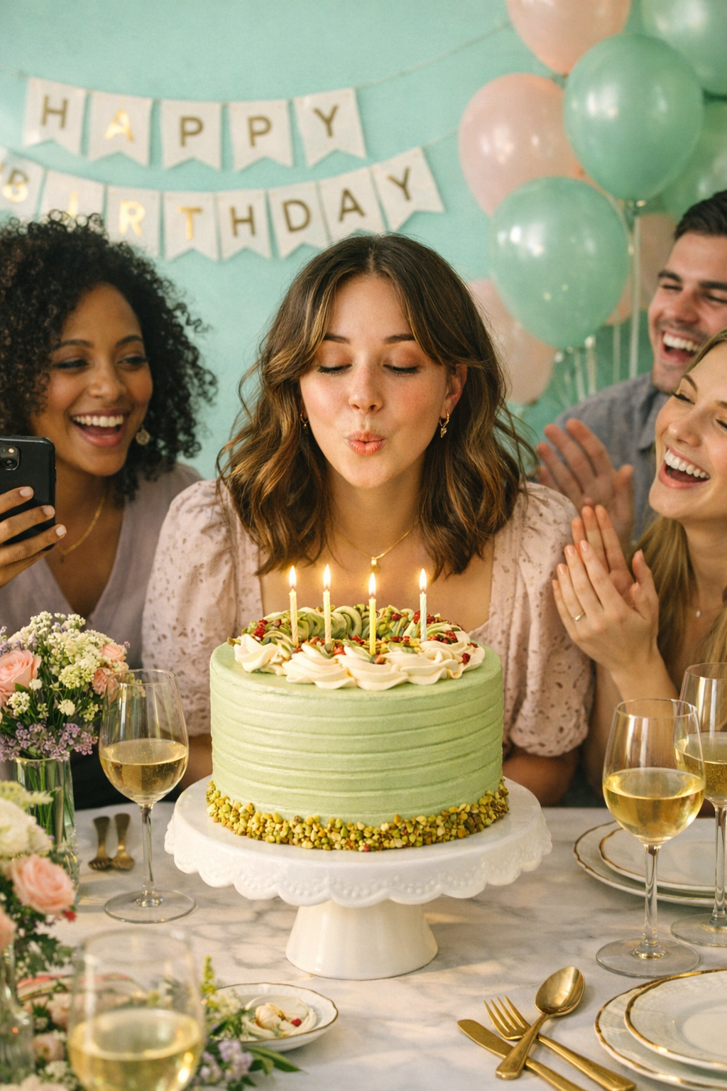 Pistachio and Raspberry Delight Cake - Patisserie Valerie