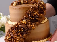 Luxurious Chocolate Wedding Cake