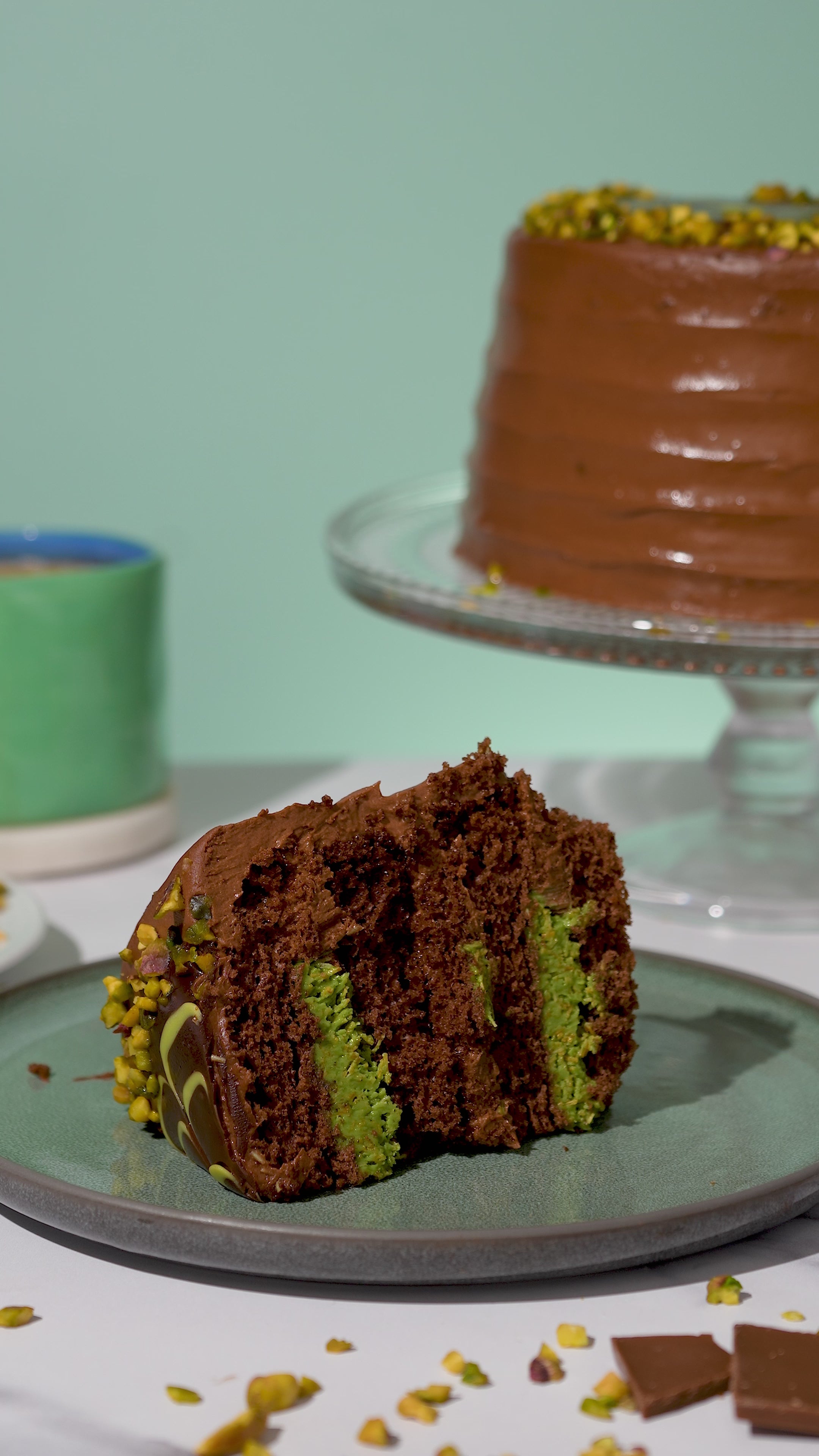 Dubai-Style Chocolate Cake