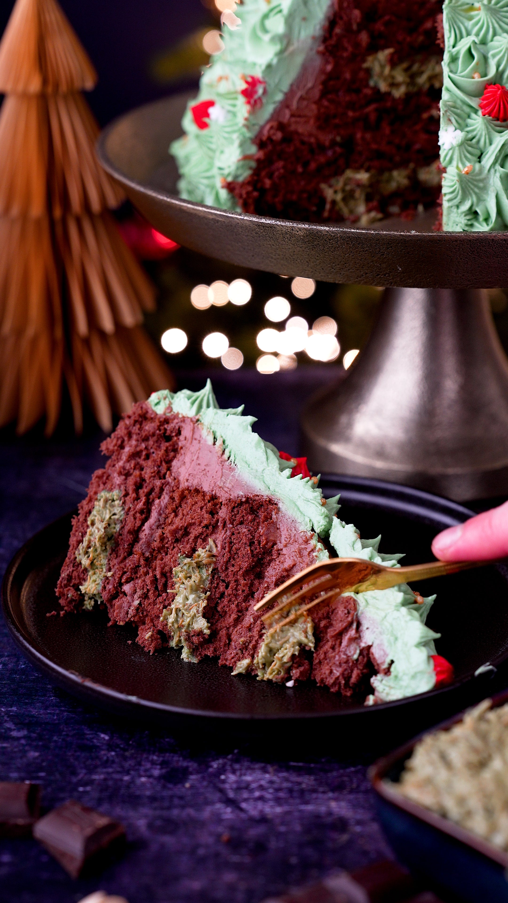 The Grand Christmas Tree Cake