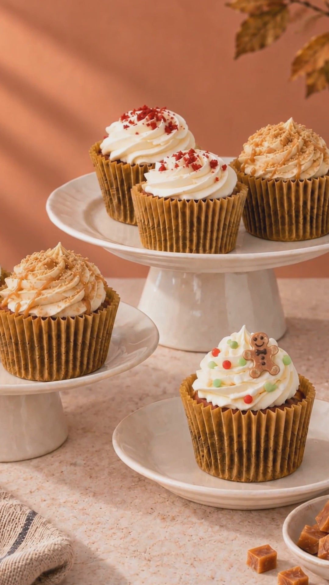 The Cosy Cupcake Box – Gingerbread, Red Velvet & Toffee Apple