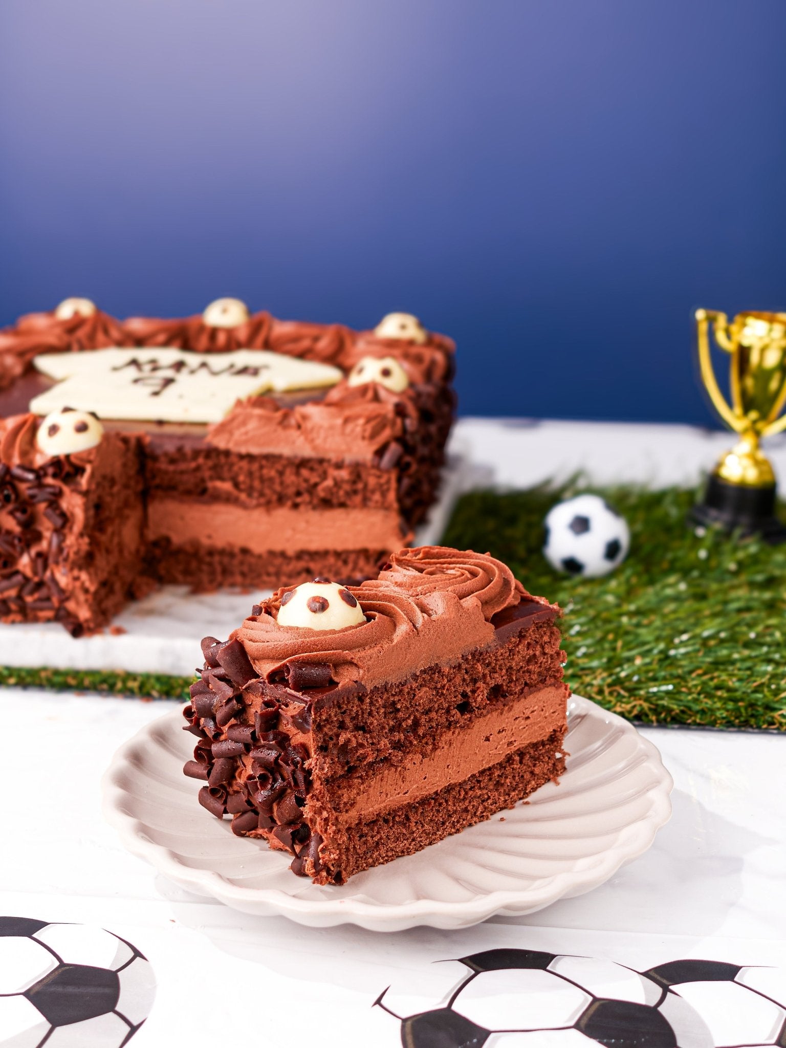 Chocolate Football Cake