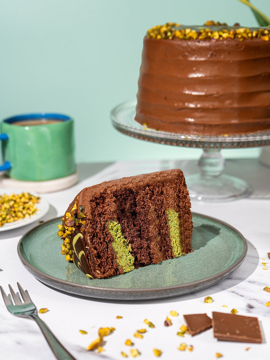 Dubai-Style Chocolate Cake