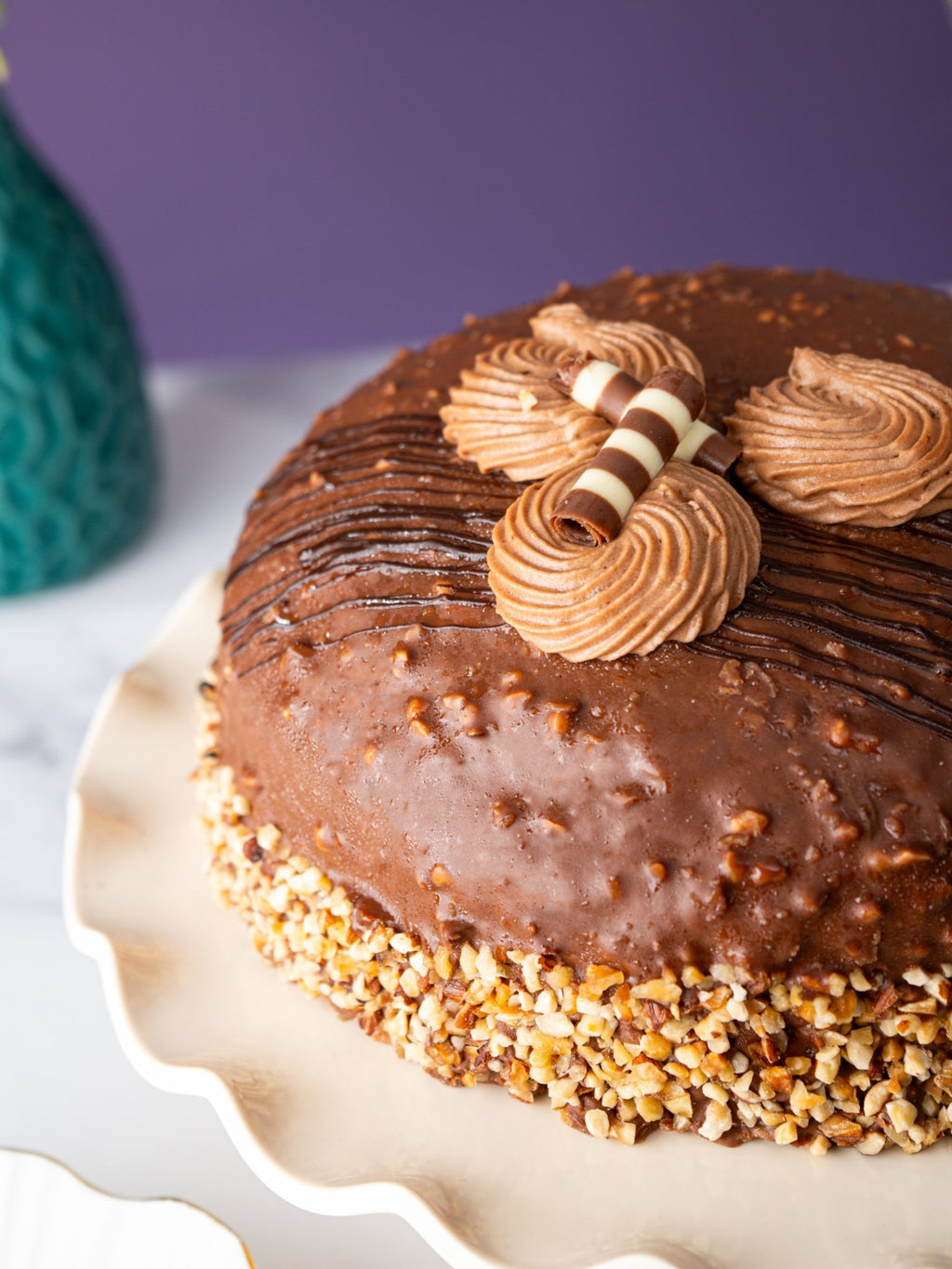 Luxury Nutella Crunch Dome Cake