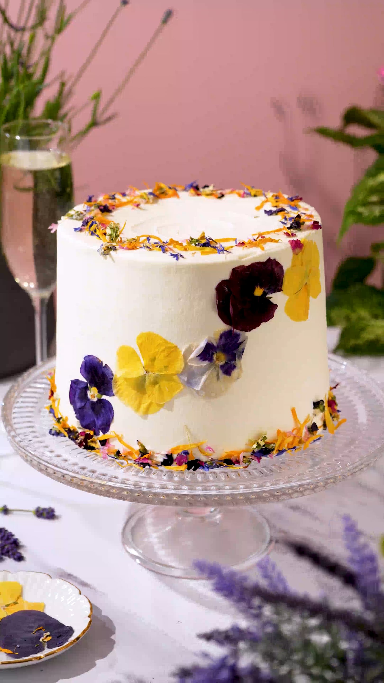 Elderflower & Rose Garden Cake