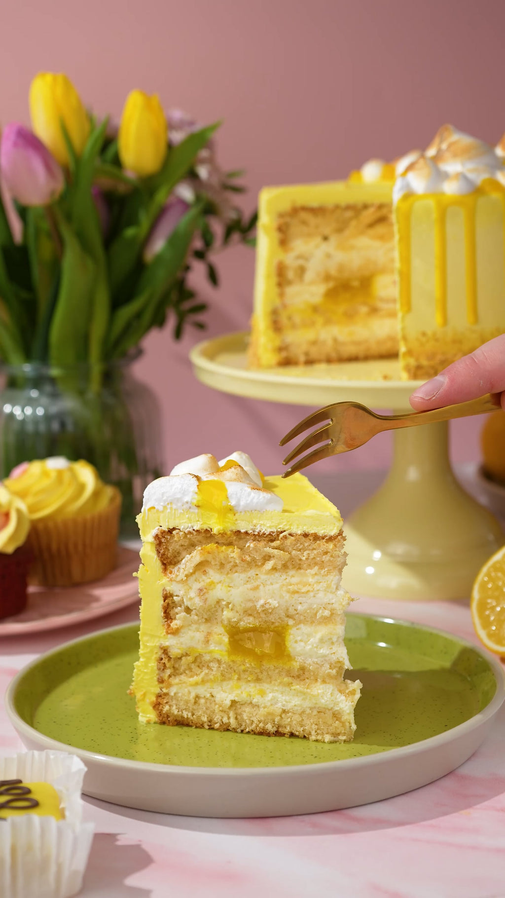 Lemon Meringue Magic Cake
