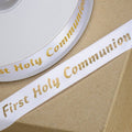 Printed Communion Ribbon Gold - Patisserie Valerie