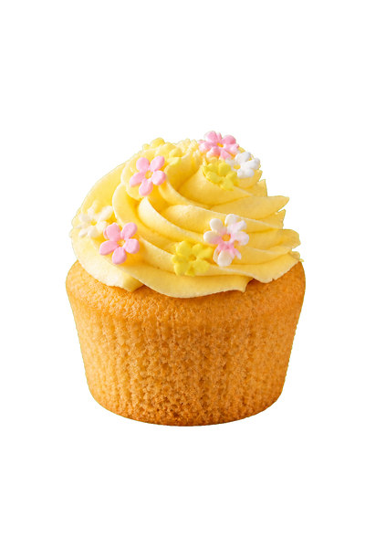 Vanilla Blossom whole cupcake on a transparent background