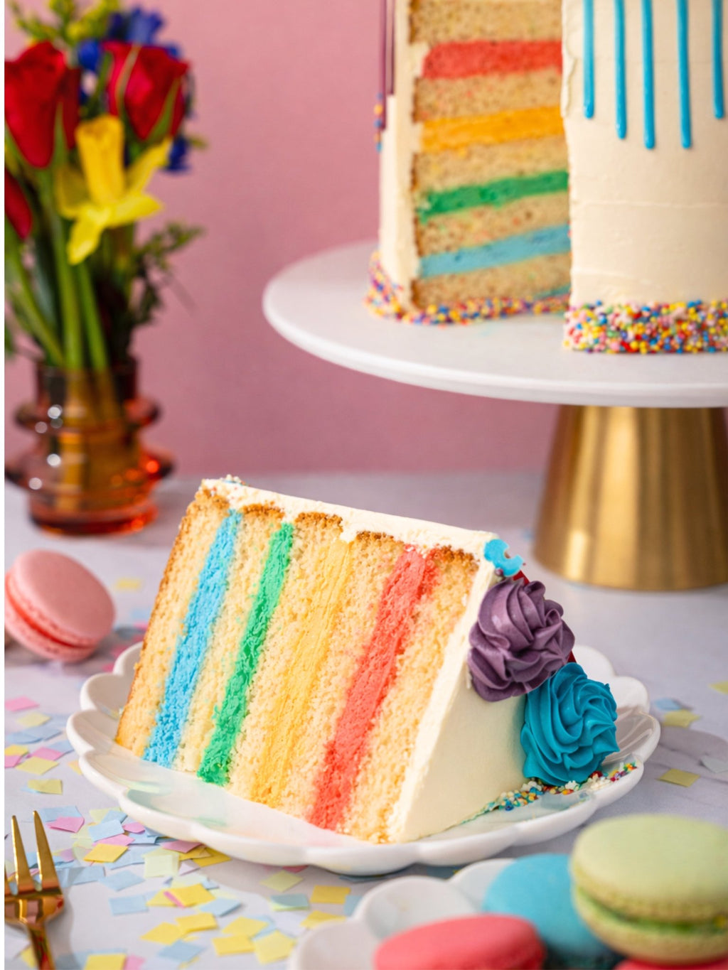 Rainbow Cake - Patisserie Valerie