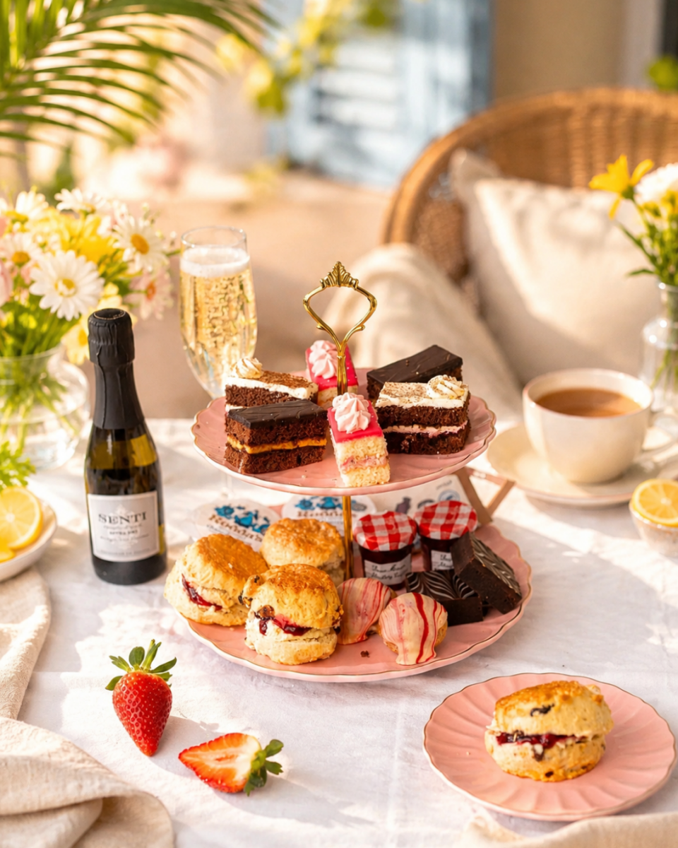 Extra Time with Prosecco - Summertime Afternoon Tea with Prosecco - Patisserie Valerie