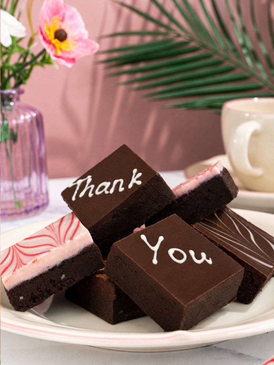 Thank You Chocolate Brownies - Patisserie Valerie