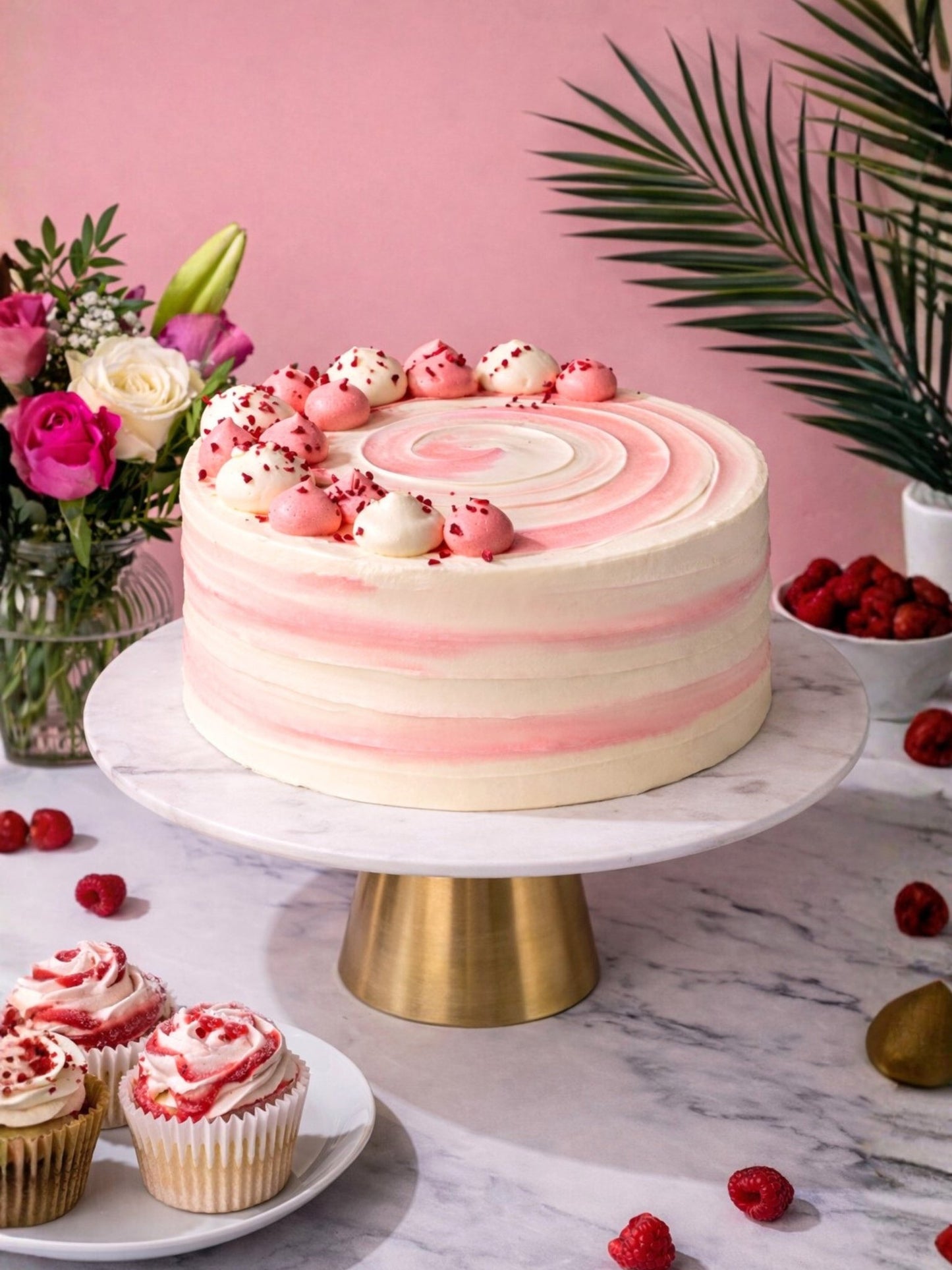 Ultimate Raspberry Ripple Cake - Patisserie Valerie