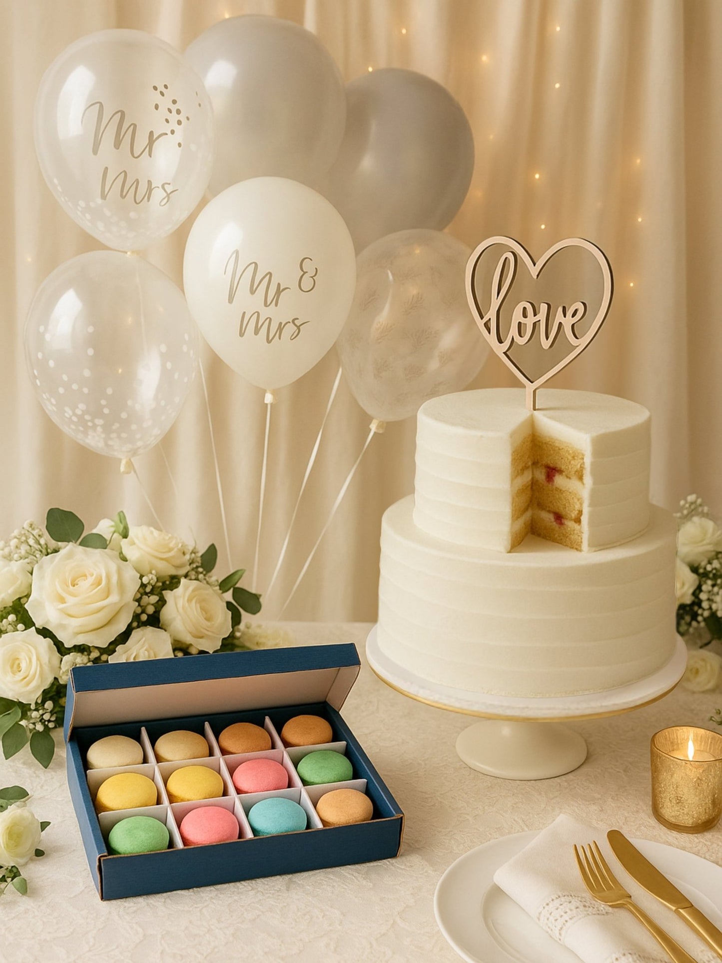 Patisserie Valerie's handmade Ultimate Wedding Cake Bundle cake delivery 