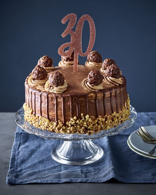 Patisserie Valerie's handmade 30th Birthday Toppers cake delivery 