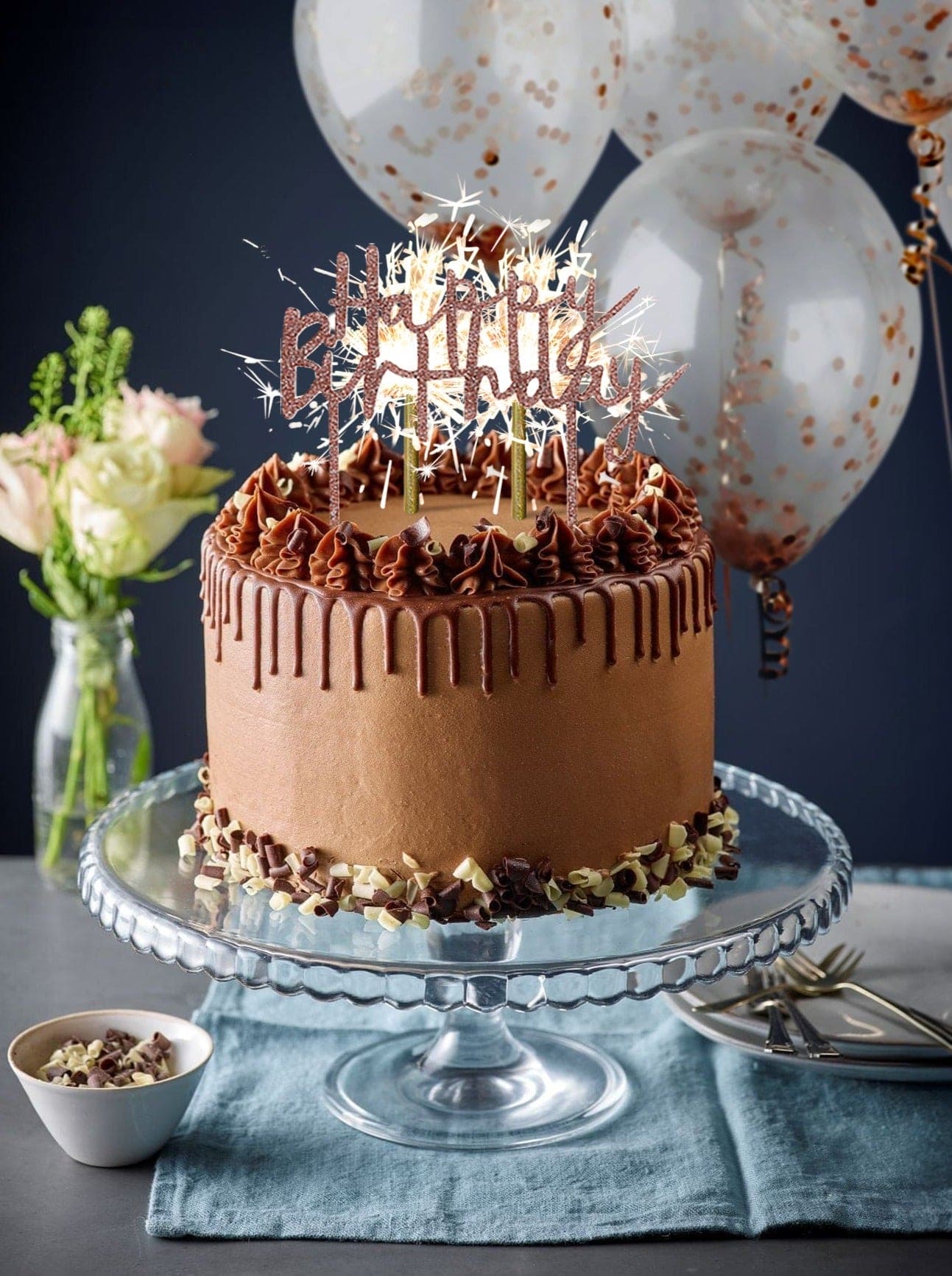 Patisserie Valerie's handmade Four Layer Chocolate Birthday Cake Package cake delivery 