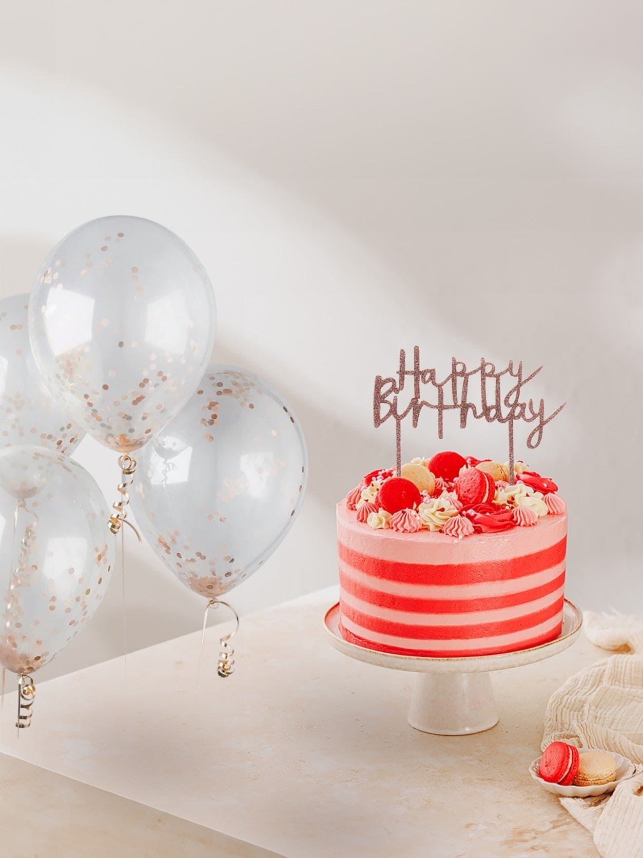 Patisserie Valerie's handmade Pretty In Pink Bundle cake delivery 